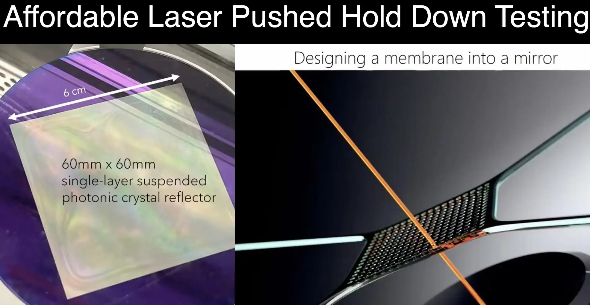 Making Affordable Laser Pushed Sails With AI Optimization