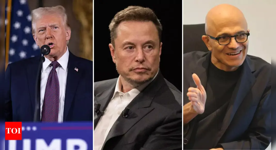 Donald Trump, Elon Musk discuss AI, cybersecurity with Microsoft CEO Satya Nadella